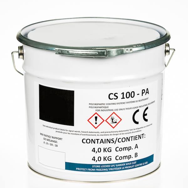 Couche de finition polyaspartique 80% de matières sèches CS 100 – PA